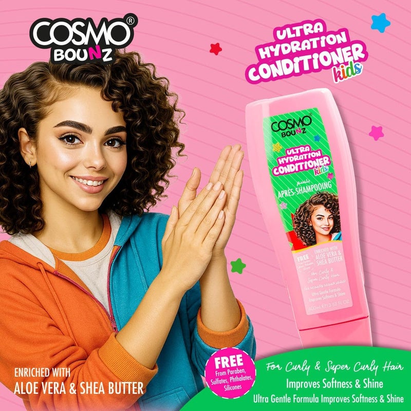 COSMO Bounz Ultra Hydration Conditioner for Kids - 400ml - Image 2